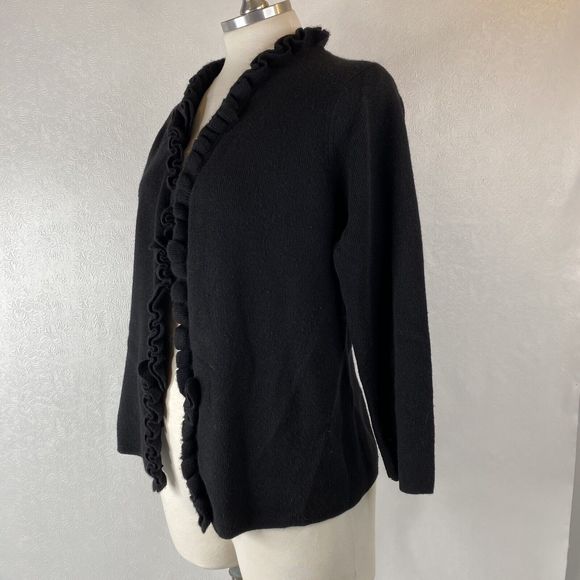 Neiman Marcus Women's Sz Med Black Cashmere Sweater - Picture 3 of 7